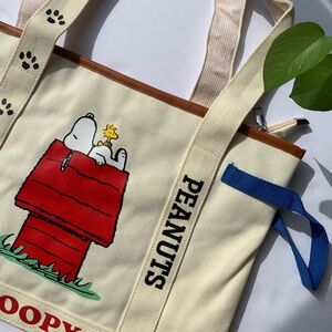 New Peanuts Cream Tote Bag Canvas.
